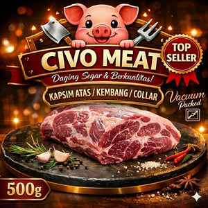 Daging Babi Kapsim Kembang Babi Pork Collar / Moksal 500g