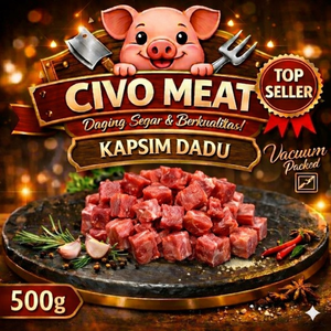 Daging Babi Kapsim potong dadu / babi kecap 500g