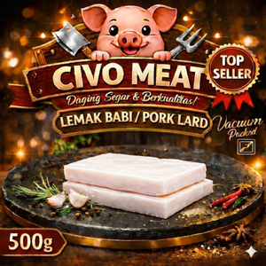 Lemak babi / Minyak babi Lard mentah 500gr