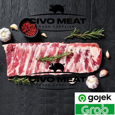 Pork RIBS / IGA untuk Bakar / Barbeque - 1kg