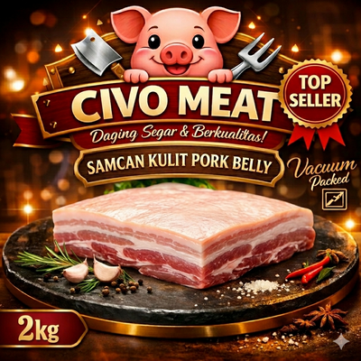 Samcan Babi / Pork Belly Whole Cut 2kg