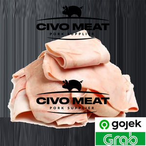 Kulit babi mentah / pork skin 1kg