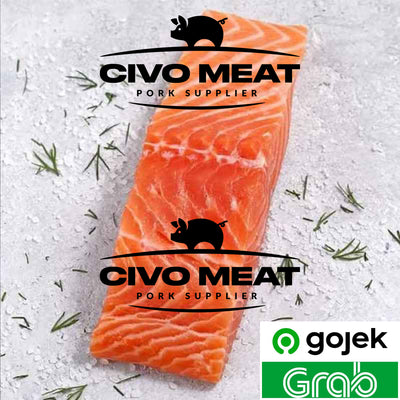 Norwegian Salmon Filet portion boneless with skin - 200g